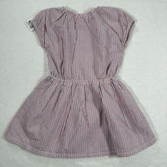 Bit'z Kids 2/3 Years Dress Red/White/Blue Stripe Seersucker Elastic Waist New - Picture 8 of 8